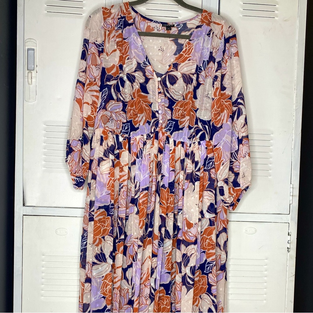 Gorgeous Torrid Swiss dot maxi dress